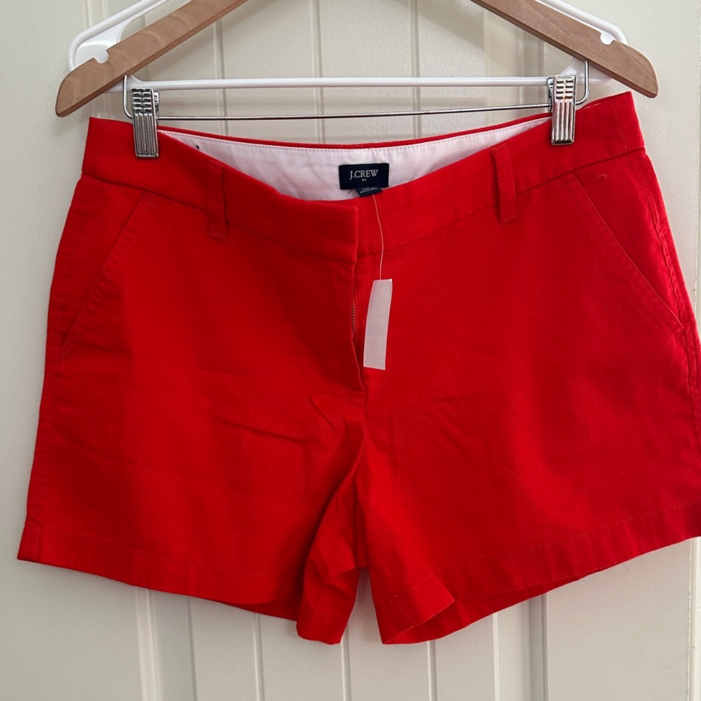 J. Crew Women's Bright Red shorts